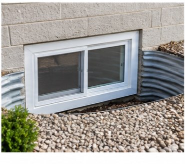 Basement window replacement with a tidy finish